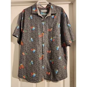Tommy Bahama Shirt Mens XL Button Up Short Sleeve Hawaiian